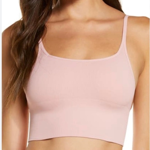 Free People Other - Free People Intimately Andi Square Neck Ribbed Seamless Longline Bralette